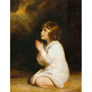 Sir Joshua Reynolds Infant Samuel at Prayer 종교 예수님 성화 그림 캔버스 액자