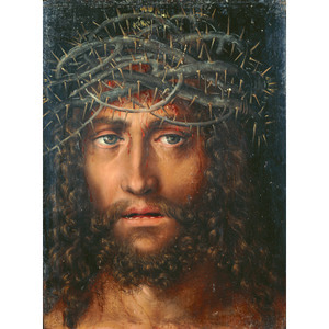 Lucas Cranachd Head of Christ Crowned with Thorns 종교 성화 종교 예수님 성화 그림 캔버스 액자