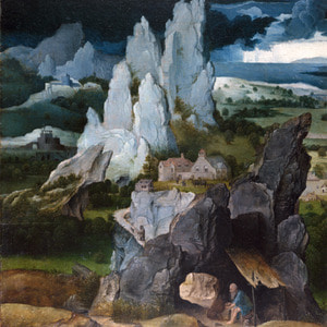 Joachim Patinir Landscape with Saint Jerome 종교 성화 종교 예수님 성화 그림 캔버스 액자